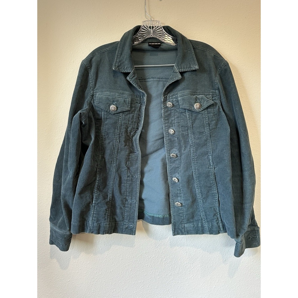 Women's Nomadic‎ Traders Blue Corduroy Jacket Size Small Stretch
